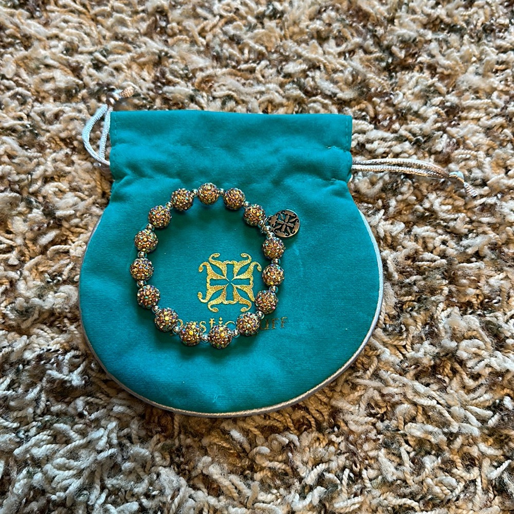 Rustic Cuff Gold Bracelet - image 1